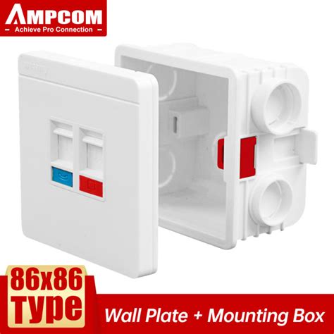 wall mount telephone junction box|wall mounted outlet box.